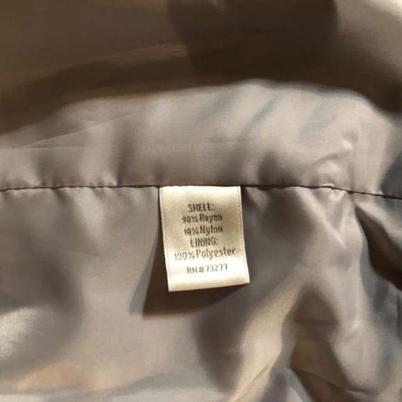 Lauren Conrad Women 3/4 Sleeve  Shoulder Pads Open Front Jacket Gray Size 8 - Picture 7 of 8